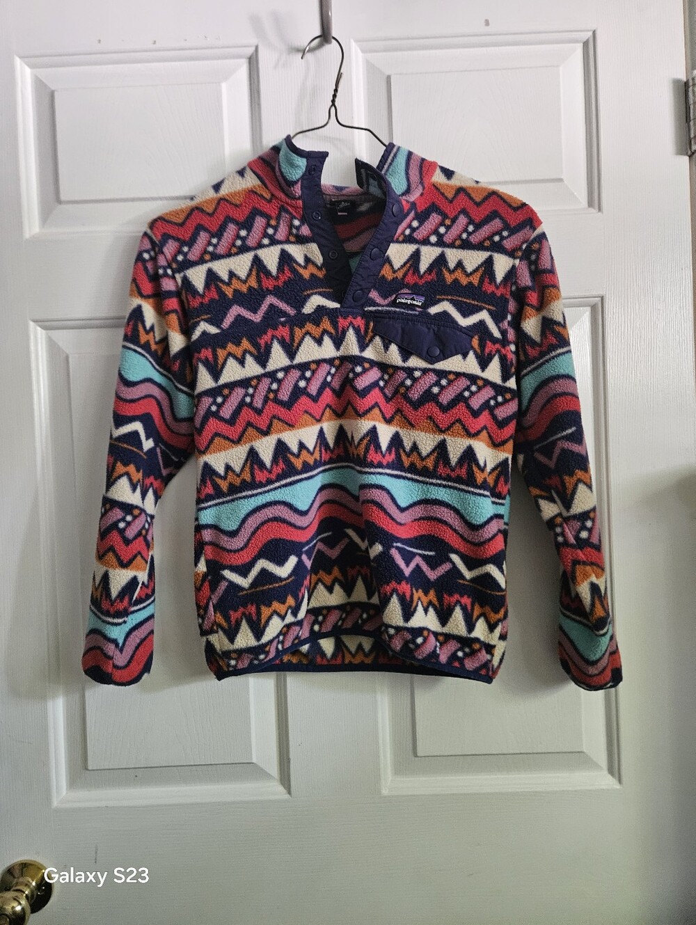 Patagonia Kids Synchilla Pullover - Navy Multi